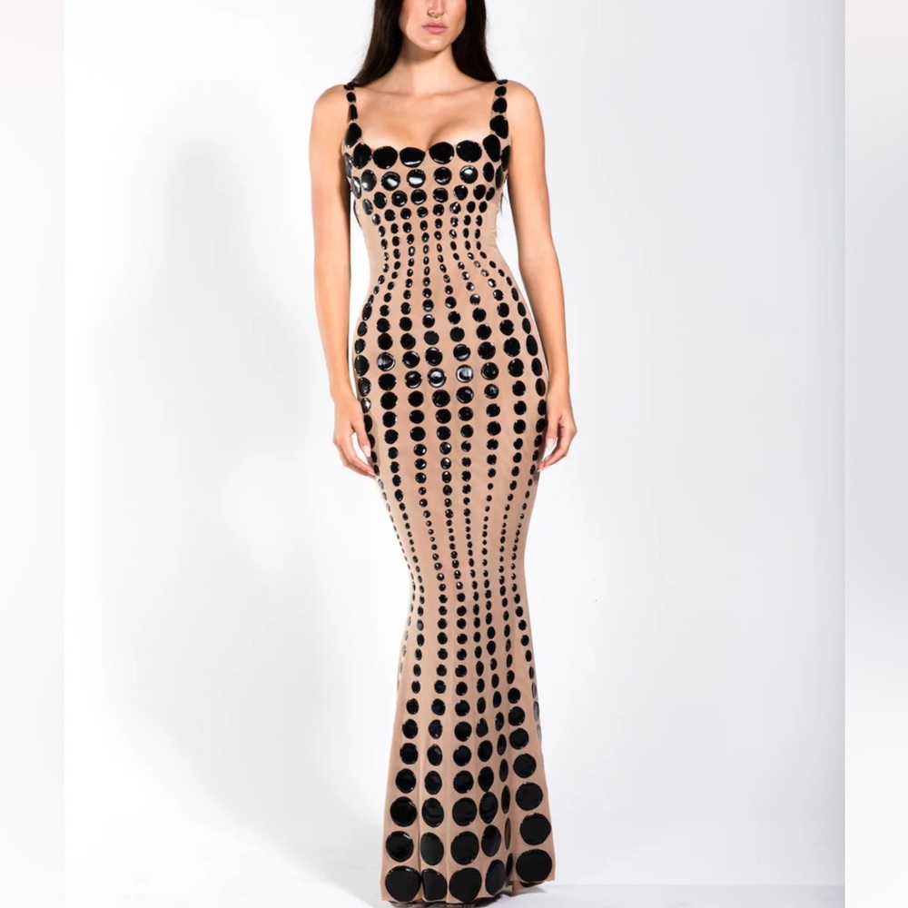 Ema Savahl Ender Bubbles Gown Black / Nude